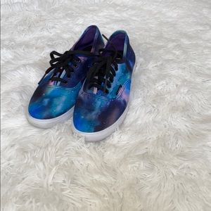 Vans galaxy print shoes